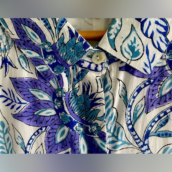 Julia Amory shirt dress Aegean chintz size medium - Picture 3 of 11